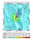 Shake map for earthquake near Lake Kivu, 20080203